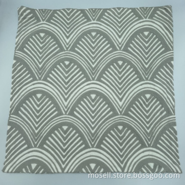 Side Zipper Simple Pattern Sofa Cushion Cover